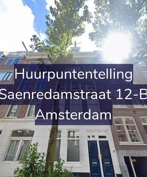 Foto gevel Huurpuntentelling voor Saenredamstraat 12-B, Amsterdam