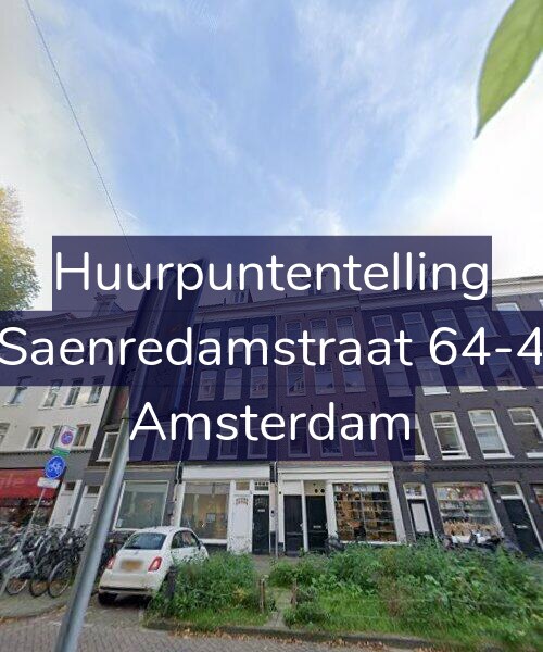 Foto gevel Huurpuntentelling voor Saenredamstraat 64-4, Amsterdam