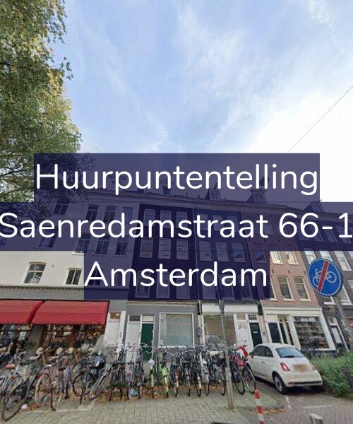Foto gevel Huurpuntentelling voor Saenredamstraat 66-1, Amsterdam