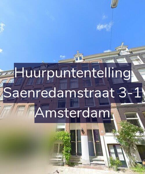Foto gevel Huurpuntentelling voor Saenredamstraat 3-1, Amsterdam