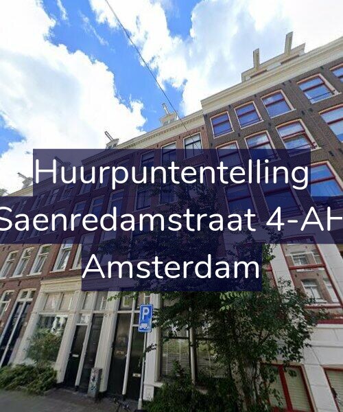 Foto gevel Huurpuntentelling voor Saenredamstraat 4-AH, Amsterdam
