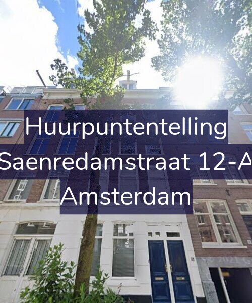 Foto gevel Huurpuntentelling voor Saenredamstraat 12-A, Amsterdam