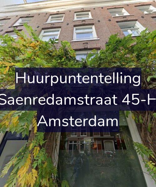 Foto gevel Huurpuntentelling voor Saenredamstraat 45-H, Amsterdam