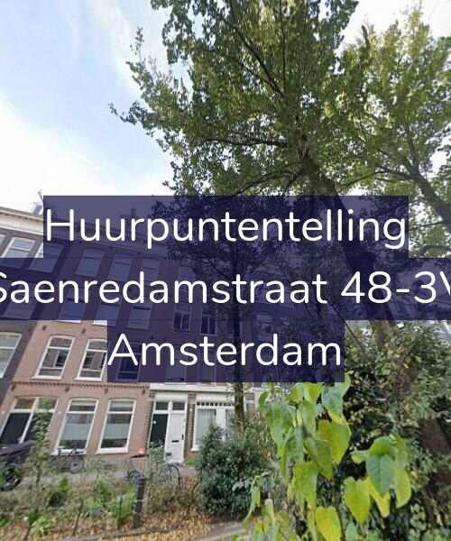 Foto gevel Huurpuntentelling voor Saenredamstraat 48-3V, Amsterdam