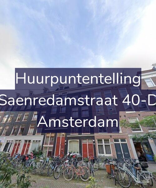 Foto gevel Huurpuntentelling voor Saenredamstraat 40-D, Amsterdam