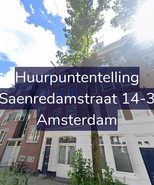 Foto gevel Huurpuntentelling voor Saenredamstraat 14-3, Amsterdam