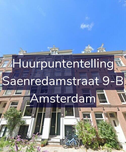Foto gevel Huurpuntentelling voor Saenredamstraat 9-B, Amsterdam