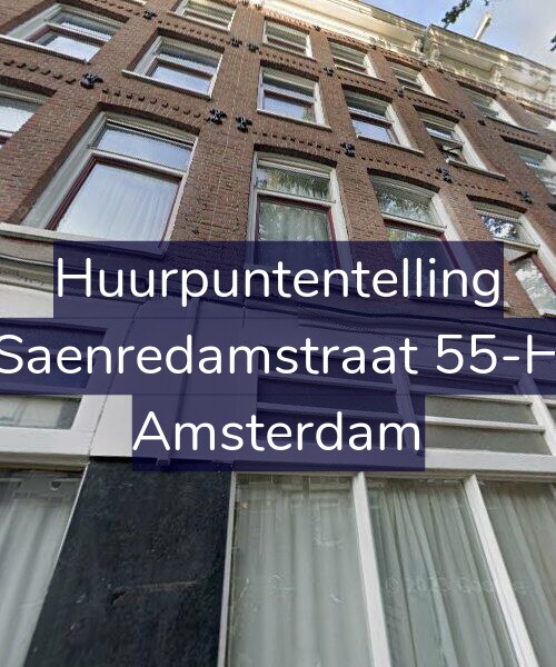 Foto gevel Huurpuntentelling voor Saenredamstraat 55-H, Amsterdam