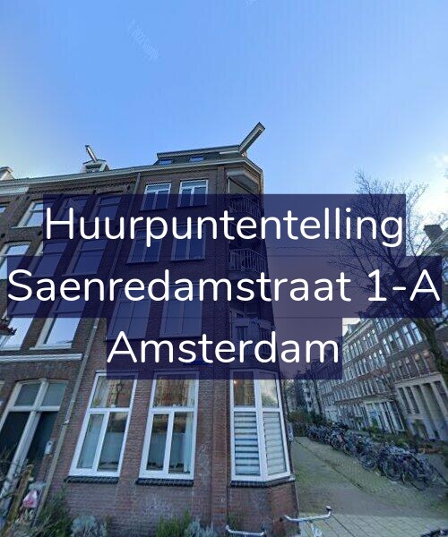 Foto gevel Huurpuntentelling voor Saenredamstraat 1-A, Amsterdam