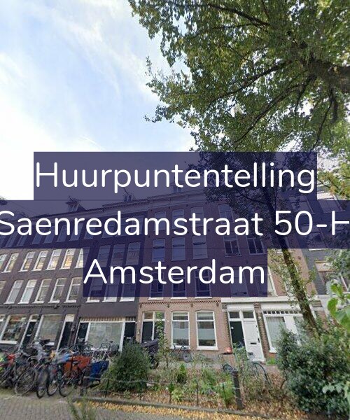 Foto gevel Huurpuntentelling voor Saenredamstraat 50-H, Amsterdam