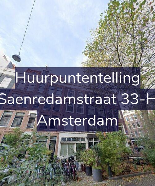 Foto gevel Huurpuntentelling voor Saenredamstraat 33-H, Amsterdam