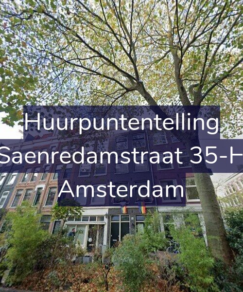 Foto gevel Huurpuntentelling voor Saenredamstraat 35-H, Amsterdam