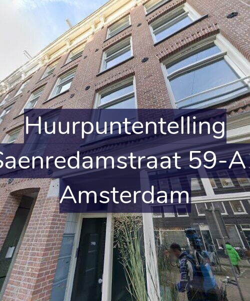 Foto gevel Huurpuntentelling voor Saenredamstraat 59-A1, Amsterdam