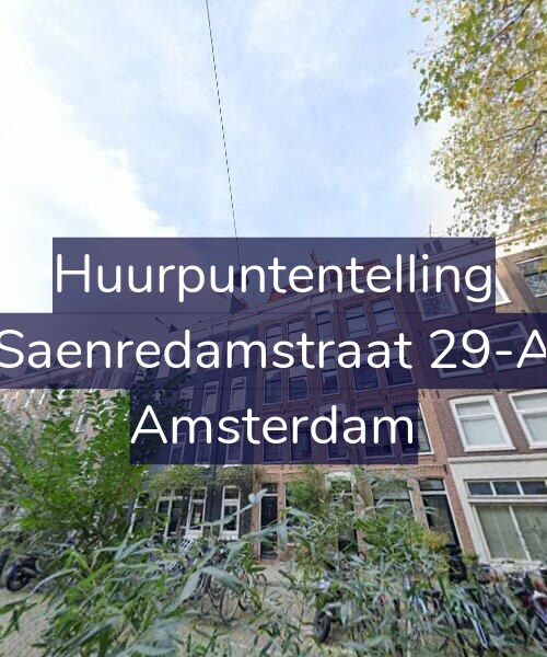 Foto gevel Huurpuntentelling voor Saenredamstraat 29-A, Amsterdam