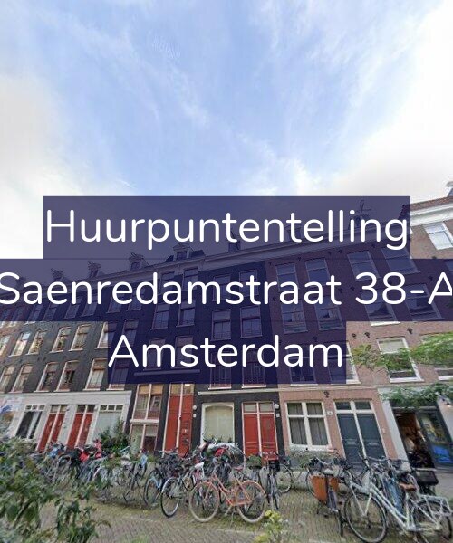 Foto gevel Huurpuntentelling voor Saenredamstraat 38-A, Amsterdam