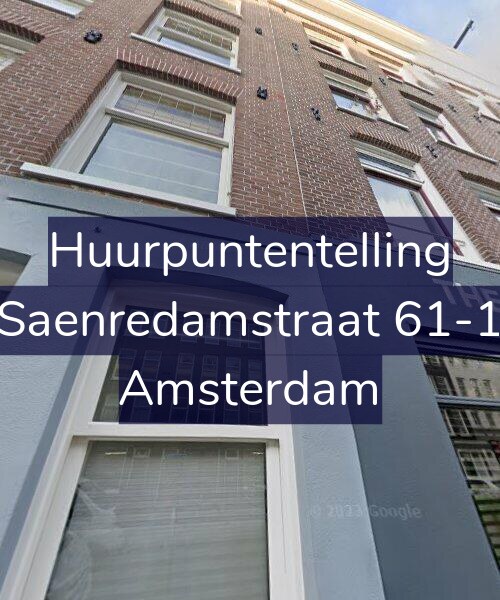 Foto gevel Huurpuntentelling voor Saenredamstraat 61-1, Amsterdam