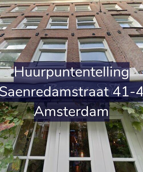 Foto gevel Huurpuntentelling voor Saenredamstraat 41-4, Amsterdam