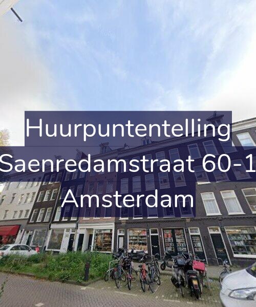 Foto gevel Huurpuntentelling voor Saenredamstraat 60-1, Amsterdam