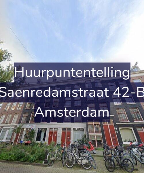 Foto gevel Huurpuntentelling voor Saenredamstraat 42-B, Amsterdam