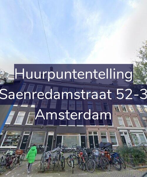 Foto gevel Huurpuntentelling voor Saenredamstraat 52-3, Amsterdam