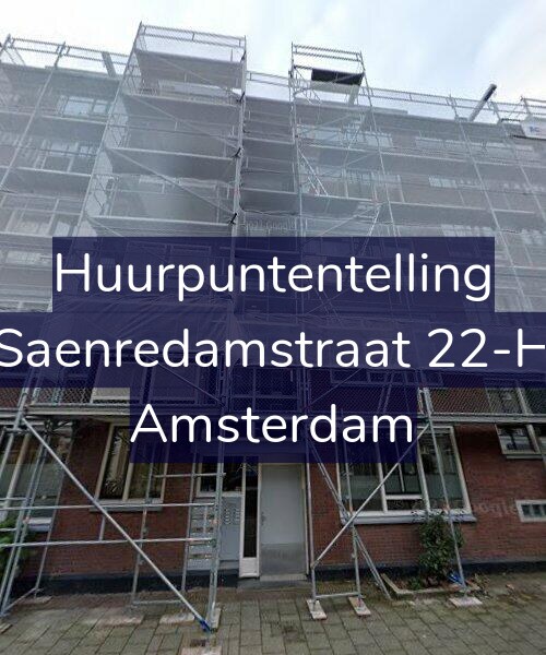 Foto gevel Huurpuntentelling voor Saenredamstraat 22-H, Amsterdam