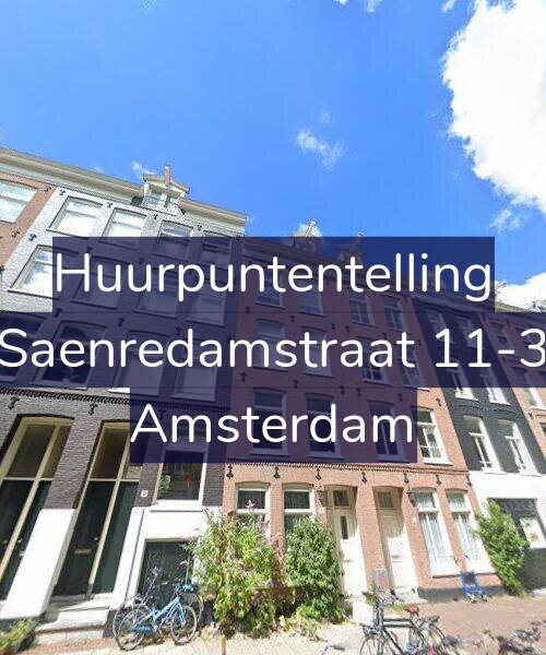 Foto gevel Huurpuntentelling voor Saenredamstraat 11-3, Amsterdam
