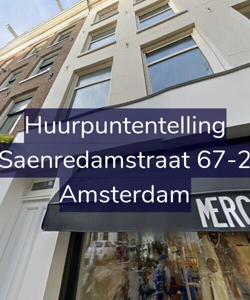 Foto gevel Huurpuntentelling voor Saenredamstraat 67-2, Amsterdam