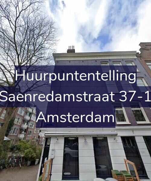 Foto gevel Huurpuntentelling voor Saenredamstraat 37-1, Amsterdam