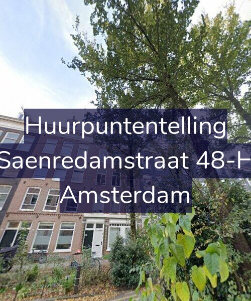 Foto gevel Huurpuntentelling voor Saenredamstraat 48-H, Amsterdam
