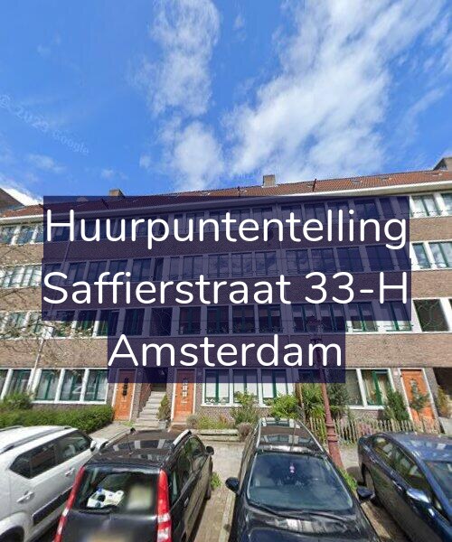 Foto gevel Huurpuntentelling voor Saffierstraat 33-H, Amsterdam