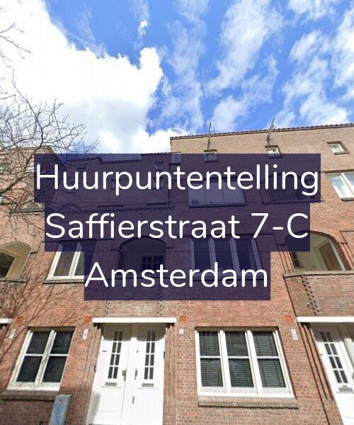 Foto gevel Huurpuntentelling voor Saffierstraat 7-C, Amsterdam