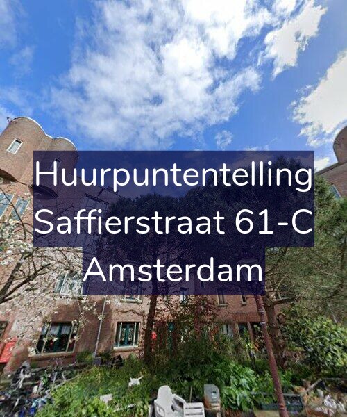 Foto gevel Huurpuntentelling voor Saffierstraat 61-C, Amsterdam