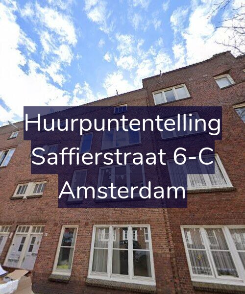 Foto gevel Huurpuntentelling voor Saffierstraat 6-C, Amsterdam