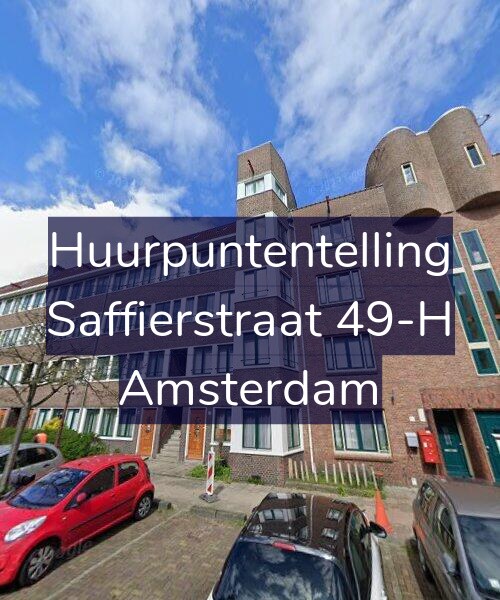 Foto gevel Huurpuntentelling voor Saffierstraat 49-H, Amsterdam