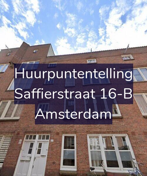Foto gevel Huurpuntentelling voor Saffierstraat 16-B, Amsterdam