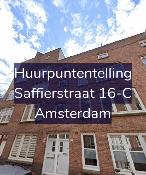 Foto gevel Huurpuntentelling voor Saffierstraat 16-C, Amsterdam