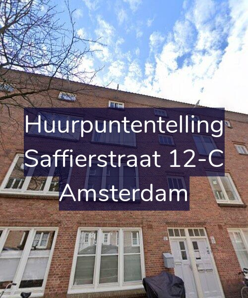 Foto gevel Huurpuntentelling voor Saffierstraat 12-C, Amsterdam