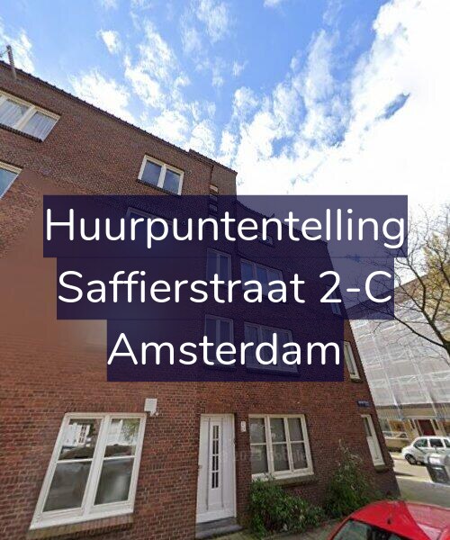 Foto gevel Huurpuntentelling voor Saffierstraat 2-C, Amsterdam