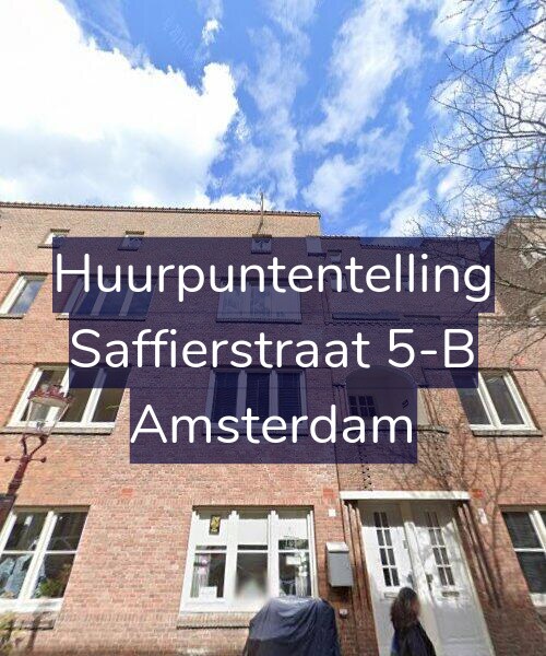 Foto gevel Huurpuntentelling voor Saffierstraat 5-B, Amsterdam