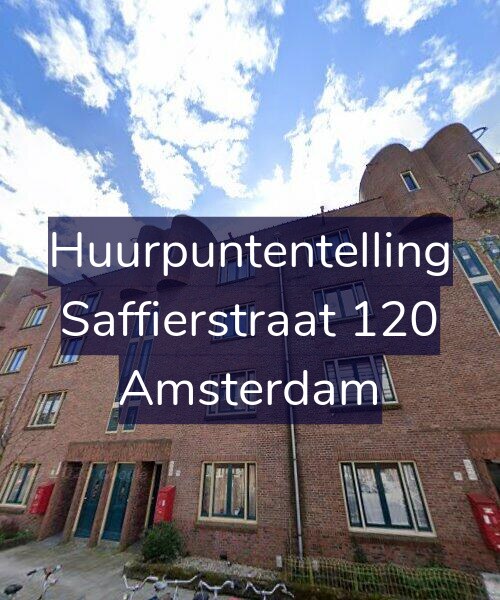 Foto gevel Huurpuntentelling voor Saffierstraat 120, Amsterdam