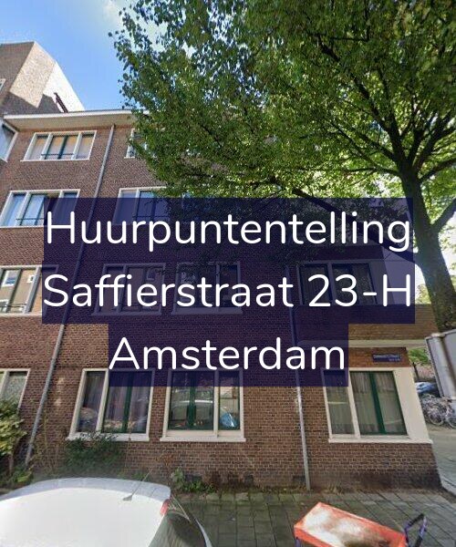 Foto gevel Huurpuntentelling voor Saffierstraat 23-H, Amsterdam