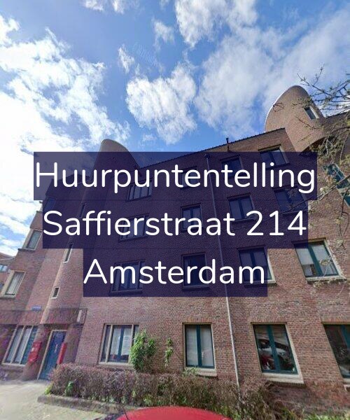 Foto gevel Huurpuntentelling voor Saffierstraat 214, Amsterdam