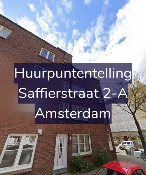 Foto gevel Huurpuntentelling voor Saffierstraat 2-A, Amsterdam