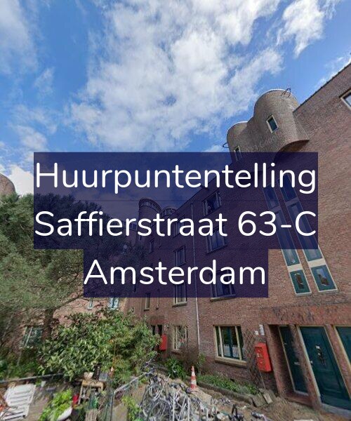 Foto gevel Huurpuntentelling voor Saffierstraat 63-C, Amsterdam