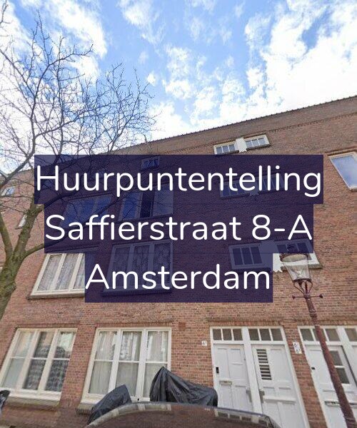 Foto gevel Huurpuntentelling voor Saffierstraat 8-A, Amsterdam