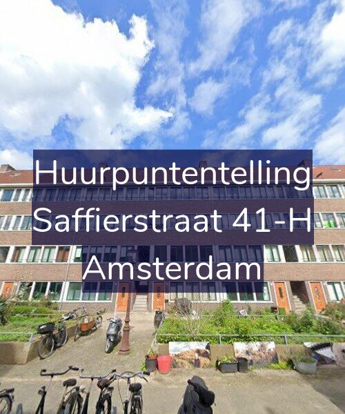 Foto gevel Huurpuntentelling voor Saffierstraat 41-H, Amsterdam