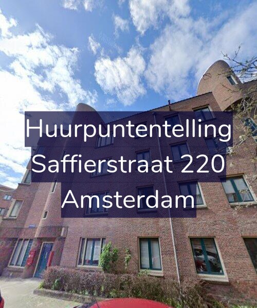 Foto gevel Huurpuntentelling voor Saffierstraat 220, Amsterdam