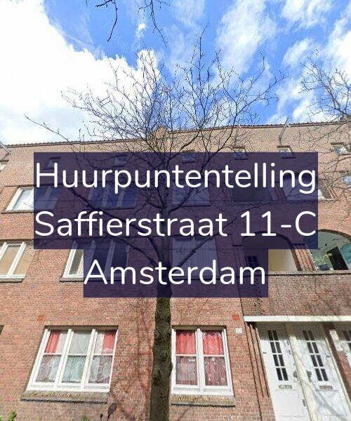 Foto gevel Huurpuntentelling voor Saffierstraat 11-C, Amsterdam