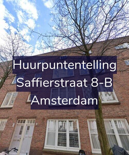 Foto gevel Huurpuntentelling voor Saffierstraat 8-B, Amsterdam