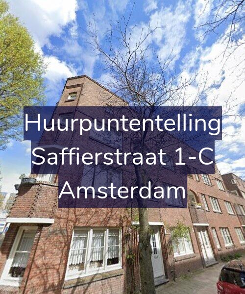 Foto gevel Huurpuntentelling voor Saffierstraat 1-C, Amsterdam